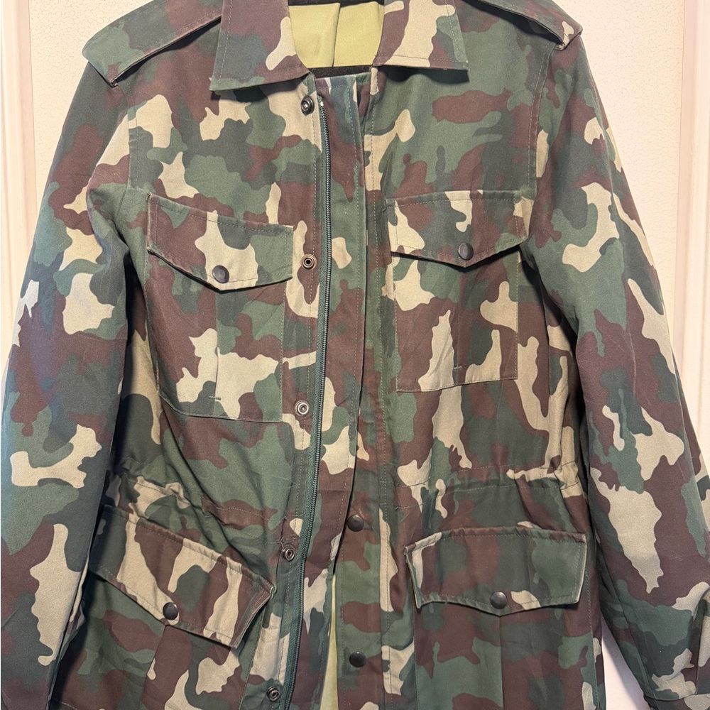 Camouflage Field Jacket - Green Brown Camo
